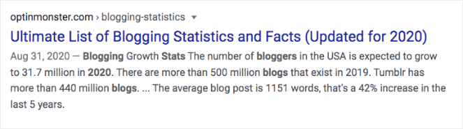 "Ultimate List of Blogging Statistics and Facts (Updated for 2020)" 