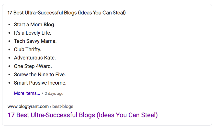 "17 Best Ultra-Successful Blogs (Ideas You Can Steal)" 