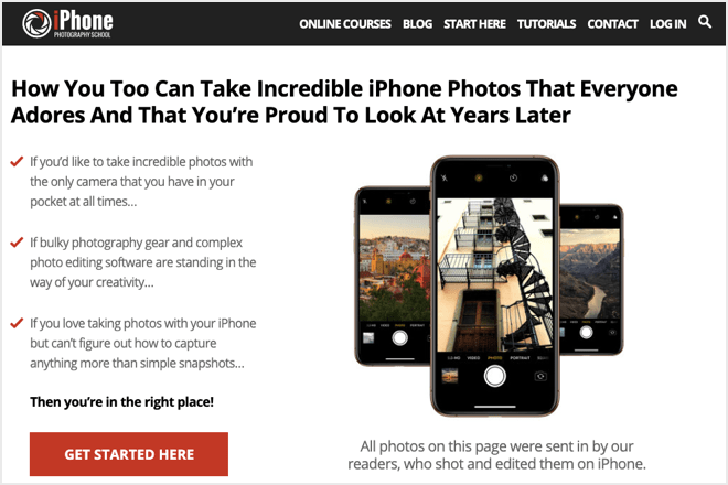 iPhone photography school