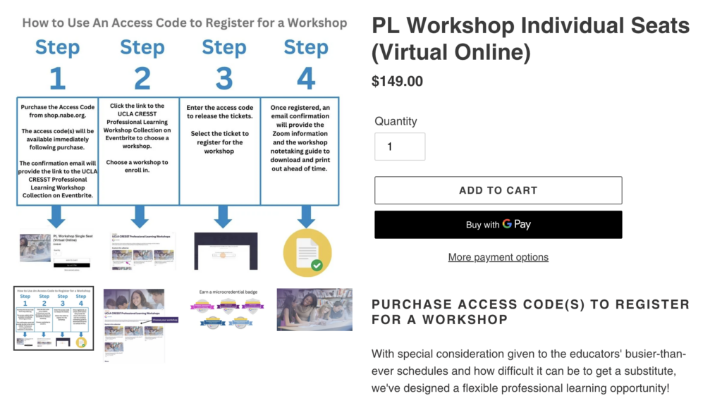 virtual workshop example